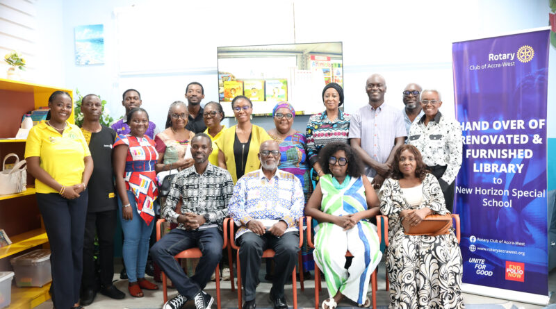 Rotary Club of Accra West Builds New Library for New Horizon Special School