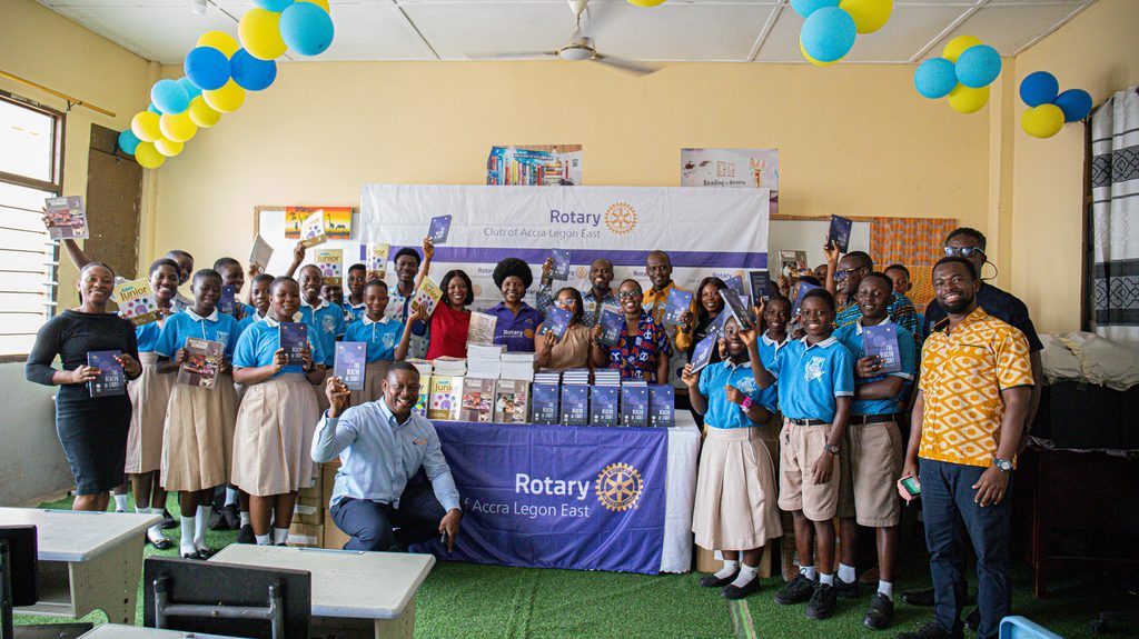 Rotary Club of Accra Legon East Supports Over 750 Pupils With Literacy Project